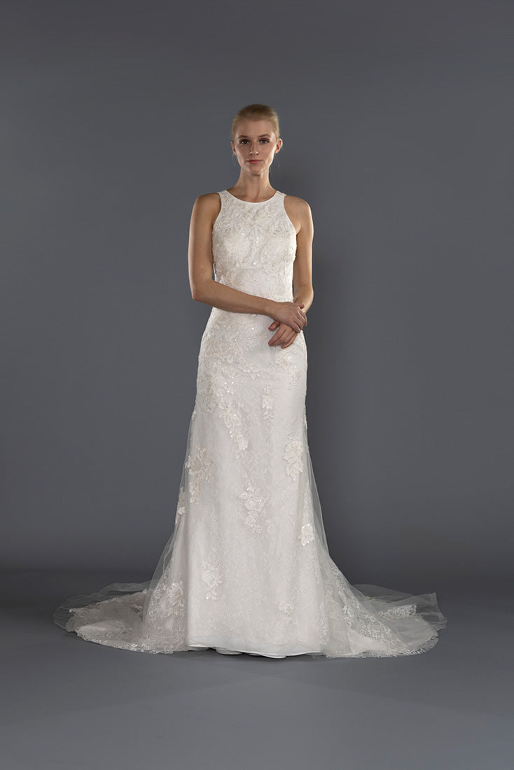 Wedding Gown Fit & Flare Moloty A155