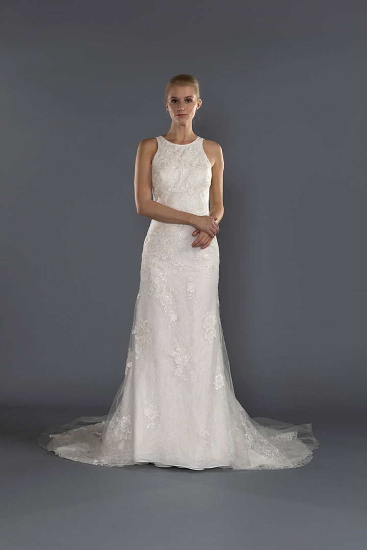 Wedding Gown Fit & Flare Moloty A155
