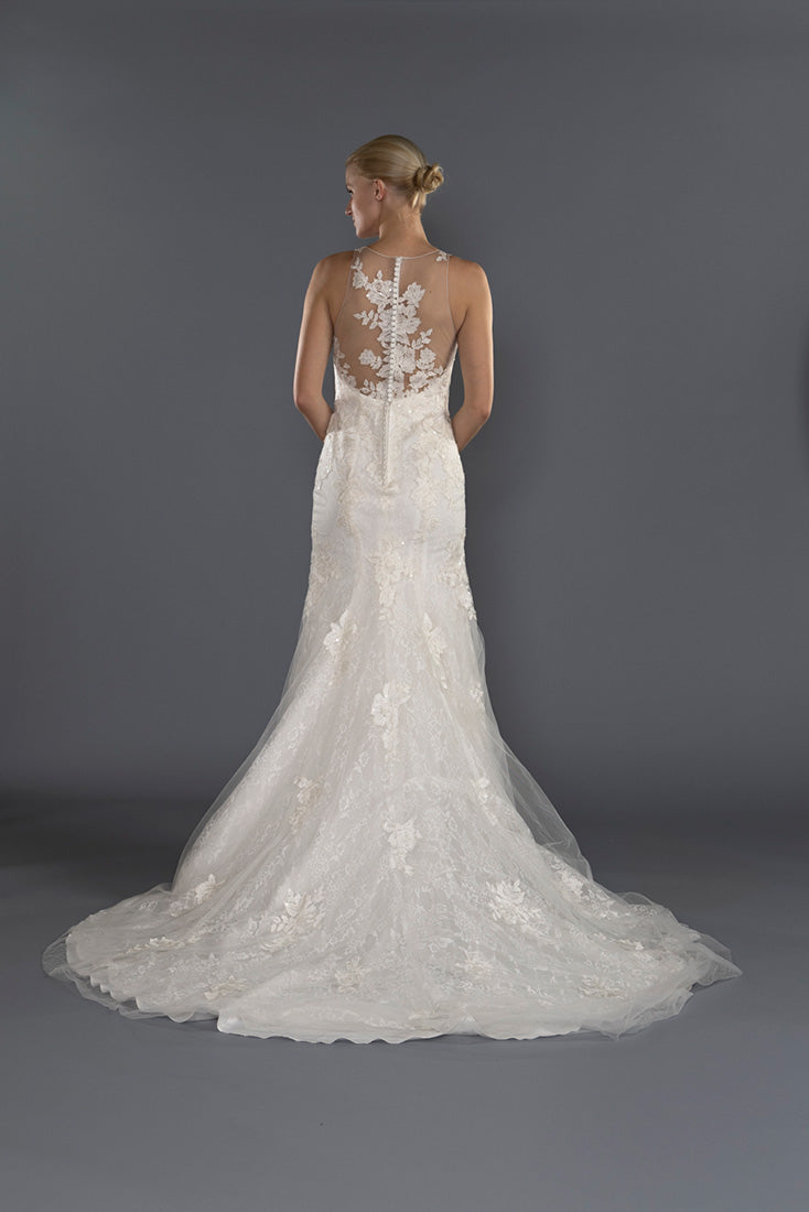 Wedding Gown Fit & Flare Moloty A155