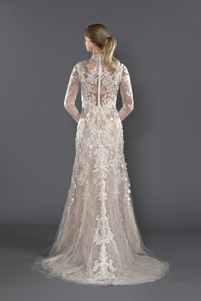 Wedding Gown Fit & Flare Moloty A182