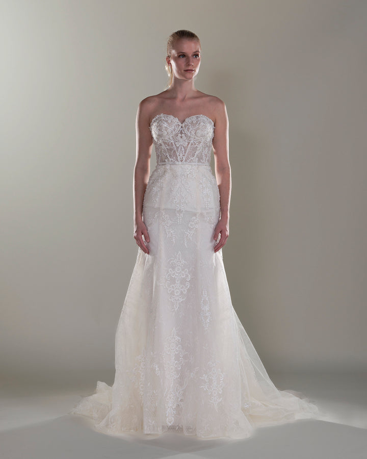 Wedding Gown Sheath Moloty A006