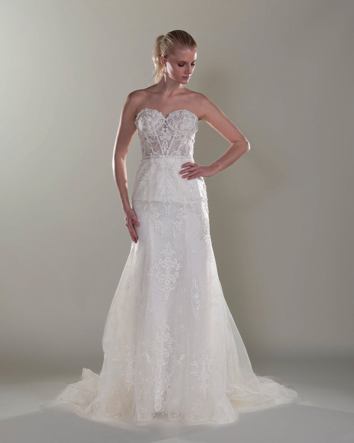 Wedding Gown Sheath Moloty A006