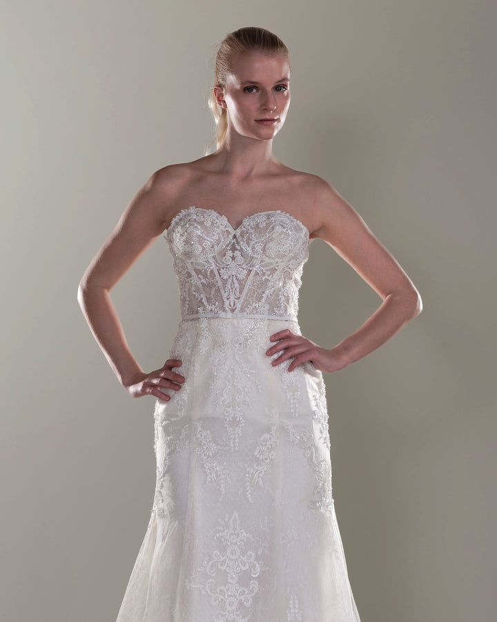 Wedding Gown Sheath Moloty A006