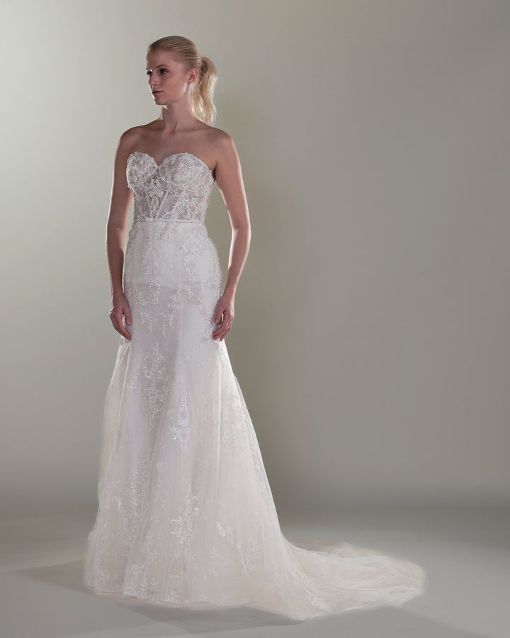 Wedding Gown Sheath Moloty A006