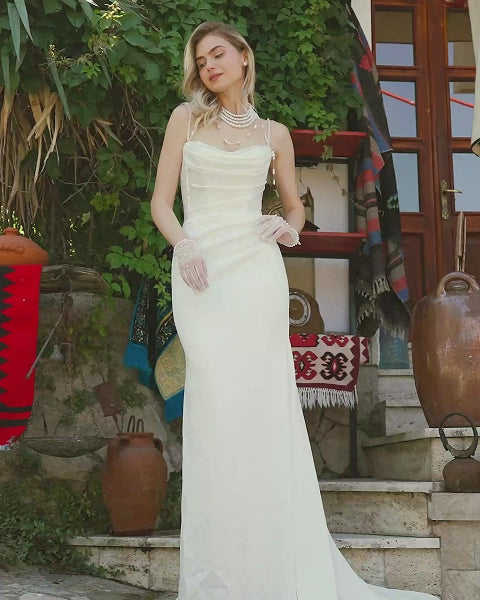 Wedding Gown Sheath Calla Blanche Raina LA25120