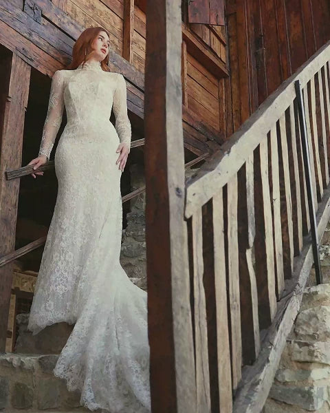 Wedding Gown Sheath Calla Blanche Aina LA25110  Moloty Bridal Atelier &  Tailor